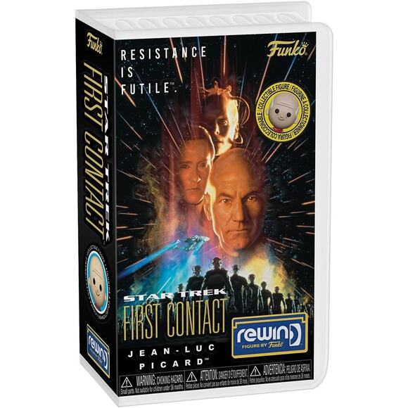 Funko Rewind Star Trek First Contact Jean Luc Picard with Chase NEW - Picture 1 of 6